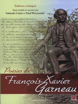 cover image of Poésies de François-Xavier Garneau
